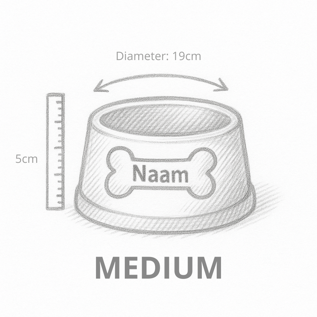 afmetingen happy woef bowl medium been