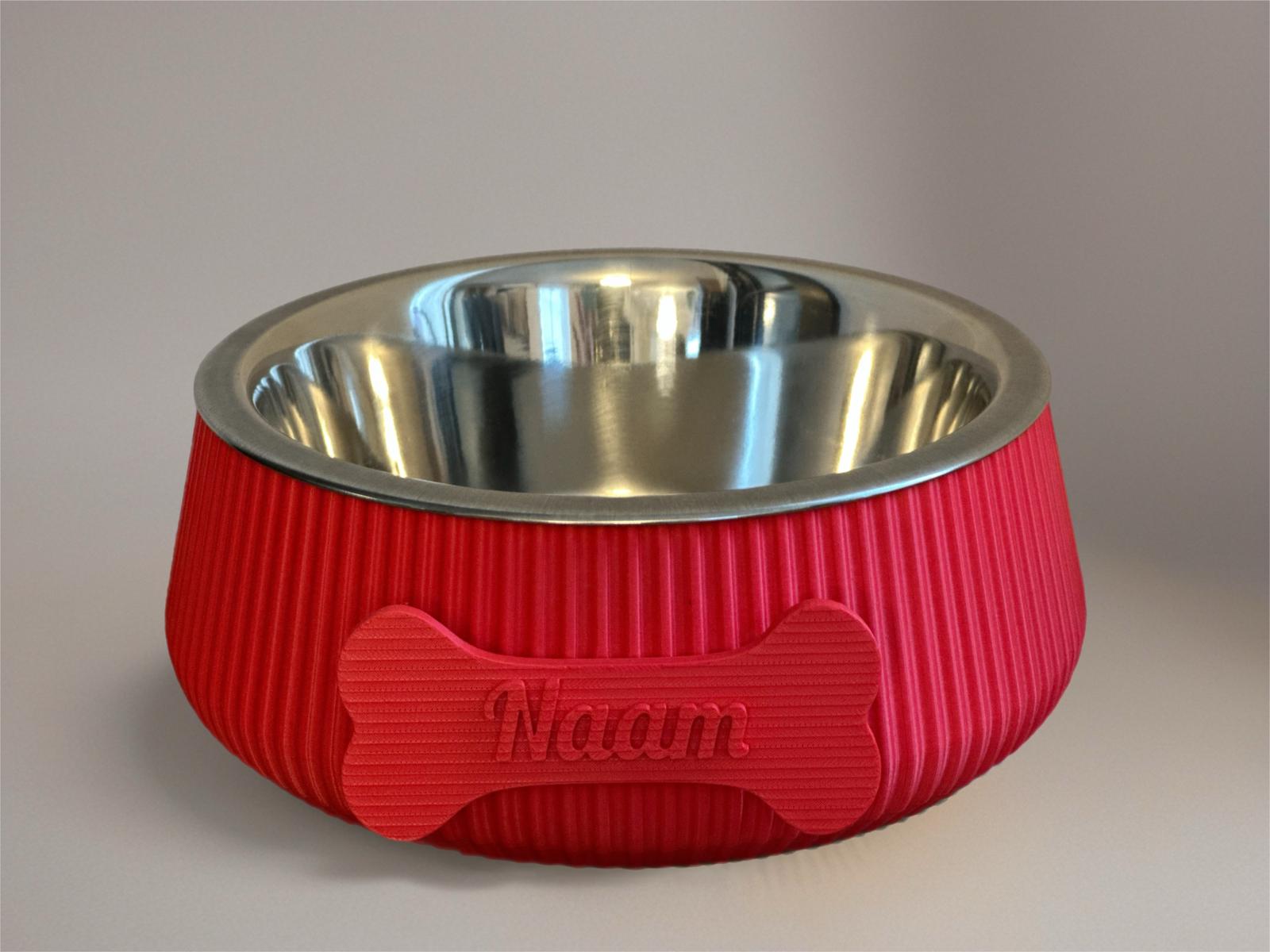 happy woef hondenbowl been groot