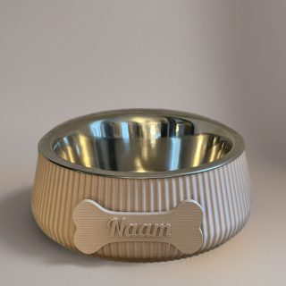 happy woef hondenbowl been medium