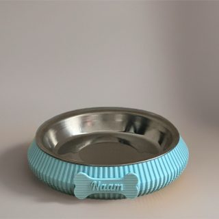 happy woef hondenbowl been smal