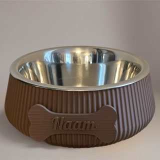 happy woef hondenbowl been groot