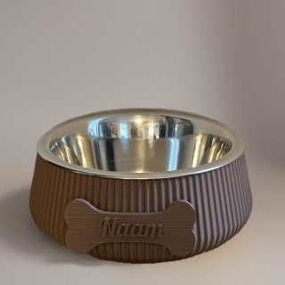 happy woef hondenbowl been medium