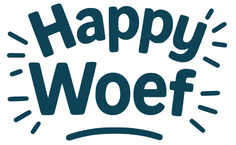 Happy woef bowl met naam kopen voor viervoeters