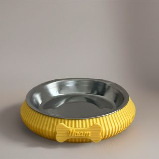 happy woef hondenbowl been smal