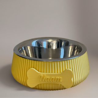 happy woef hondenbowl been medium