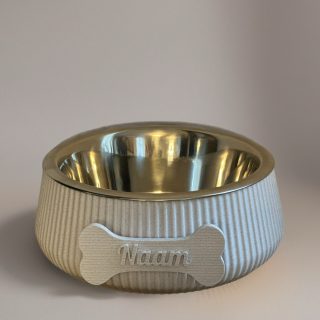 happy woef hondenbowl been medium