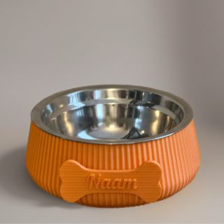 happy woef hondenbowl been medium