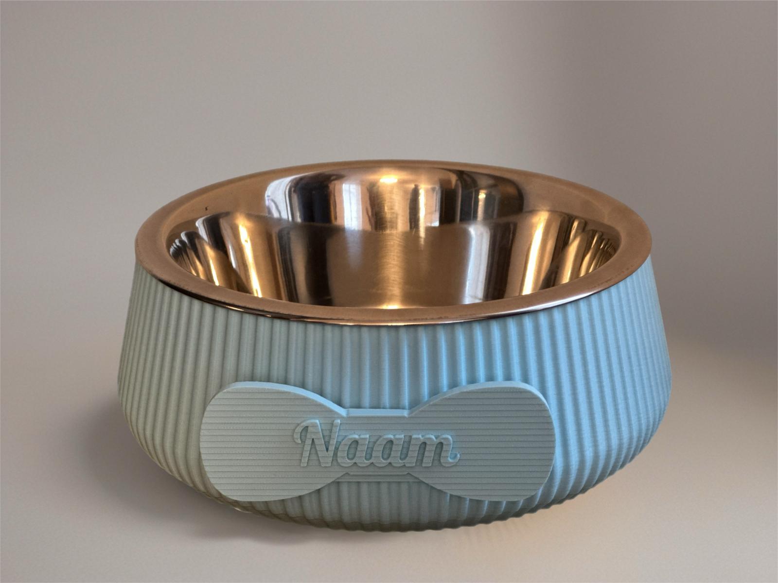 happy woef hondenbowl strik groot