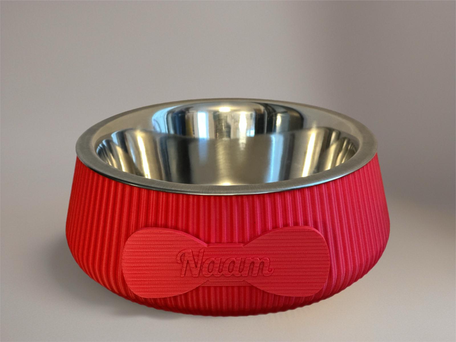 happy woef hondenbowl strik groot