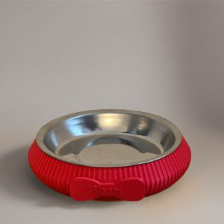 happy woef hondenbowl strik smal